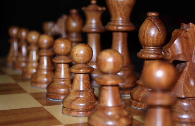 set, springer, wooden, selective focus, leisure games, indoors, tower, competition, business, strategy, think, relaxation, runners, 4K, chess, chess piece