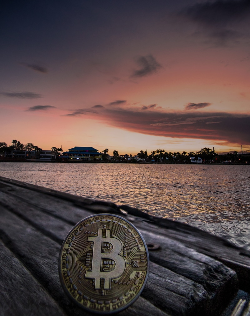 outdoors, 4K, investment, banking, sky, nautical vessel, sea, sunset, transportation, water, bitcoin, beauty in nature, business, money, text, coin, tranquility