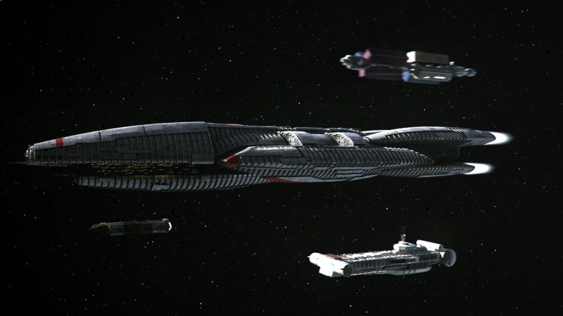 battlestar, warship, futuristic, strategy, spaceship, action, space, tactical, sci-fi, 1080P, ship, fighting, galactica