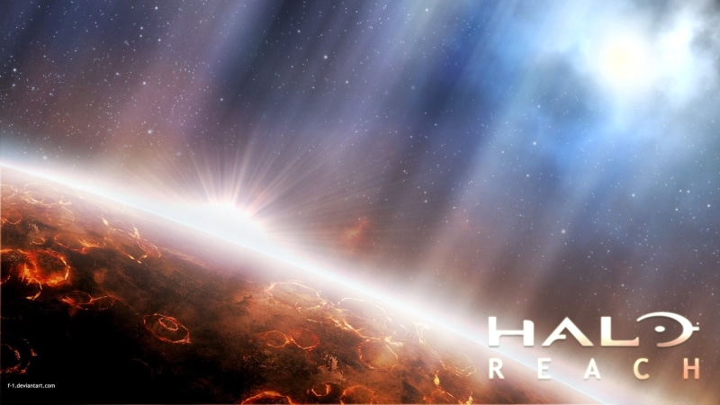 bright, abstract, illuminated, beauty in nature, light - natural phenomenon, Halo, astronomy, lens flare, glowing, video games, star - space, reach, Halo Reach