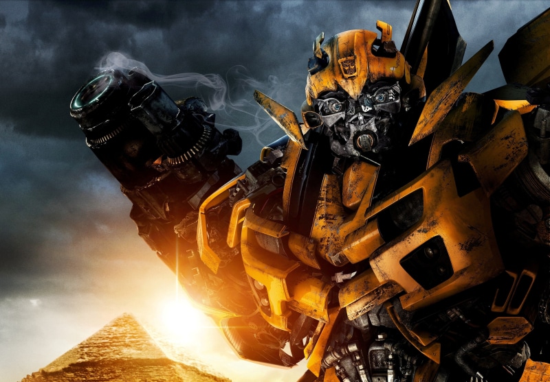 robot, technology, yellow, Michael Bay, danger, land Vehicle, metal industry, construction Industry, Revenge of the fallen, sky, 4K, Camaro
