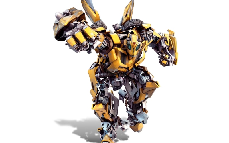 Bumblebee (Transformers), close-up, bumble, studio shot, metal, indoors, Transformers, copy space, yellow, large group of objects, love, hanging, food and drink