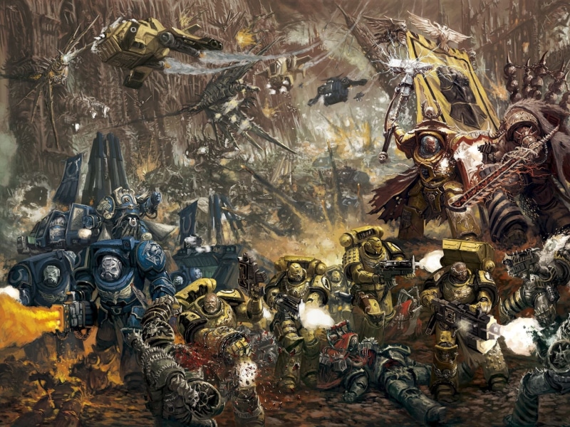 sci, battle, 1080P, Dark, Strategy, fantasy, fi, Tactical, warrior, Warhammer, 40k