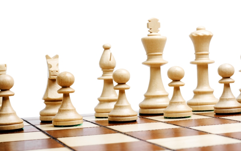 indoors, strategy, strategic, board game, decision, group, mind, board, leisure games, chess board, piece, play, think, pawn - chess piece, king - chess piece