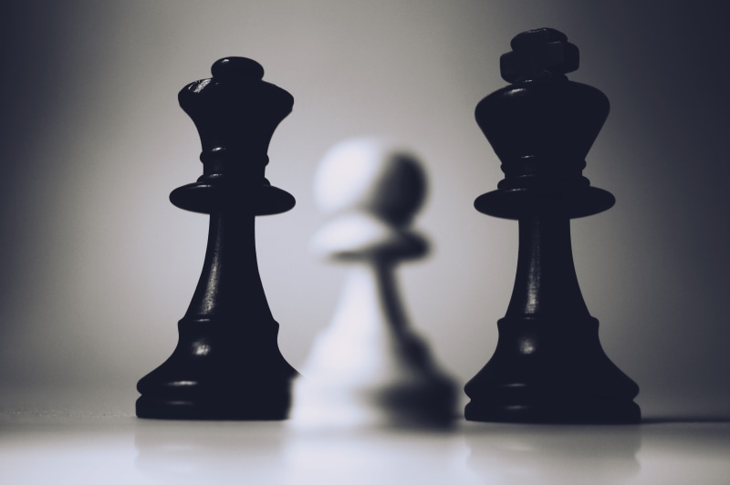 pawn, relaxation, skill, still life, 5K, representation, studio shot, close-up view, mate, selective, white, beside, board game, photography, chess board