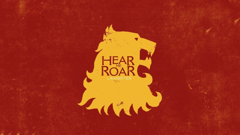 Game of Thrones, 1080P, sigils, House Lannister