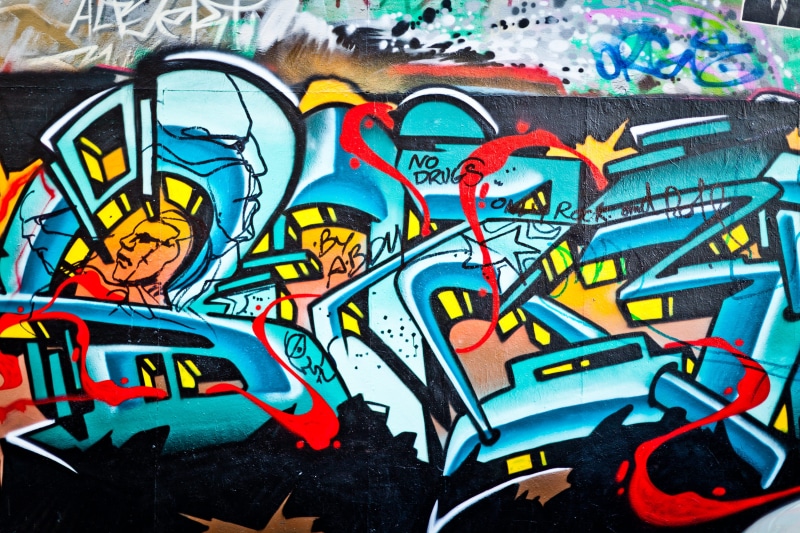 art and craft, built structure, paint, art, creativity, western script, multicolored, pattern, urban, wall, pintura urbana, blue, graffiti, humanity, pintura