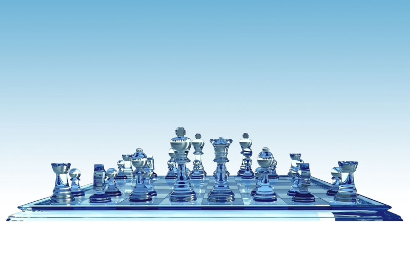 rook - Chess Piece, strategy, party, winning, white, knight - Chess Piece, comparison, clear, contemplation, success, 1080P, bishop - Chess, copy space