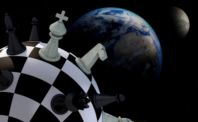 day, sphere, visualization, chess, board game, earth, planet earth, 3d model, 5K, globe - Man Made Object, figures, architecture, shape, space, ball, game