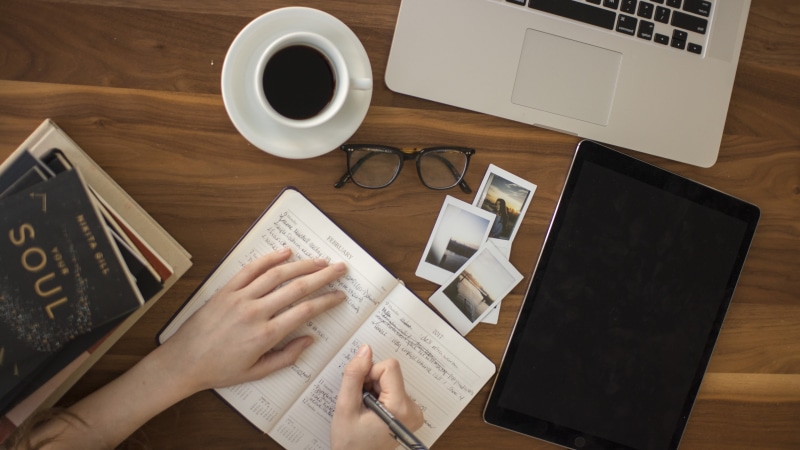 longhand, books, using laptop, one person, 4K, life, wireless technology, cup, hand, home work, indoors, human hand, drink, table, work, handwrite, technology