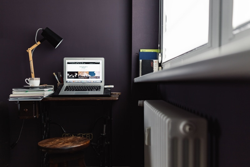 dark walls, Contemporary, computer, equipment, speaker, table, laptop, desk, connection, studio, wireless technology, workplace, furniture, technology