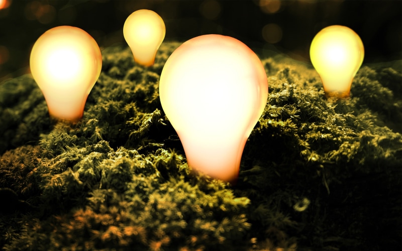 ideas, bright, bulb, 2K, light