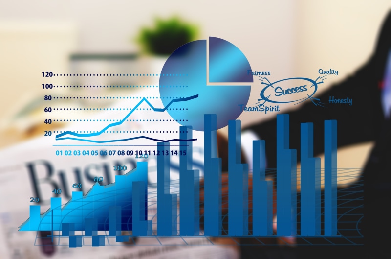 top, trend, 4K, communication, business, financial figures, curve, blue, number, making money, bar, success, nature, arrows, corporate business, diagonal