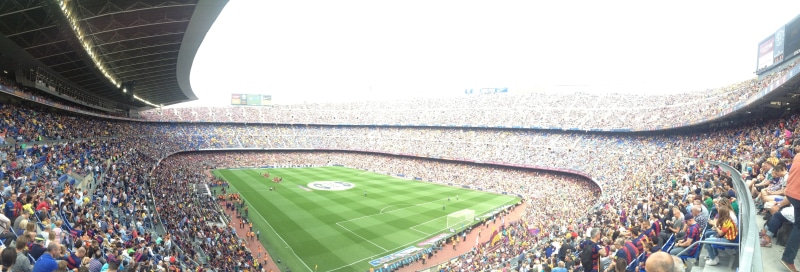 soccer, sport, excitement, high angle view, daytime, 5K, tickets, large group of people, panoramic, international team soccer, entries, camp nou, football