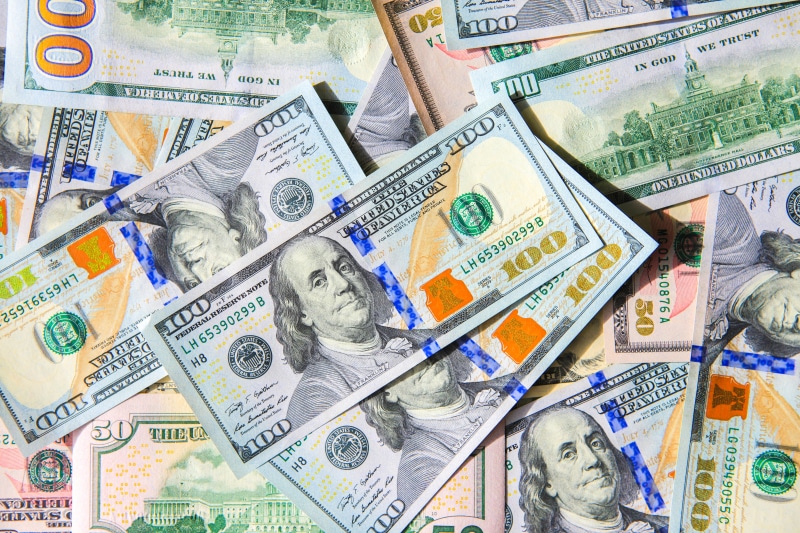 global finance, choice, bank-note, butch, wealth, corporate business, representation, dollars, savings, rich, no people, bundle, hundred, us, economics