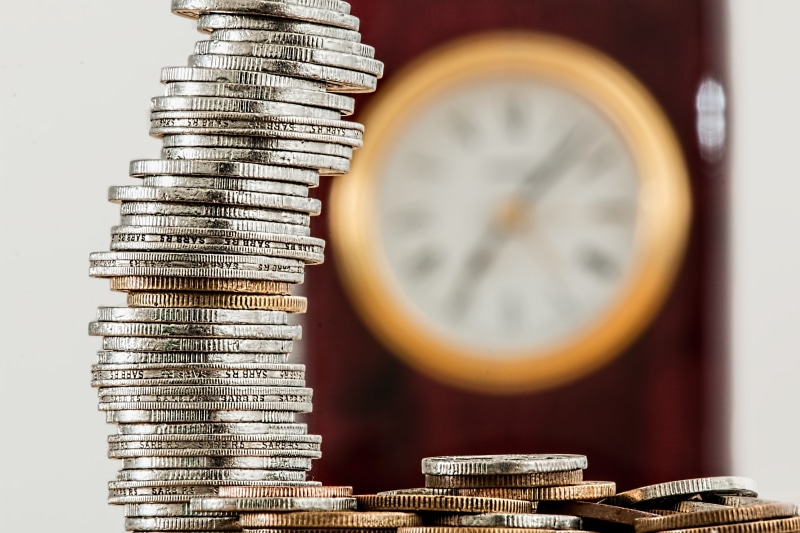 money, abundance, goals, corporate business, cash, colored, coins, wealth, number, stack, business, save money, investment concept, finance, focus on foreground