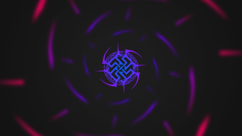 macro, logo, 1080P, single object, illuminated, number, glowing, text, arts culture and entertainment, blue, tribal, colorful, close-up, communication