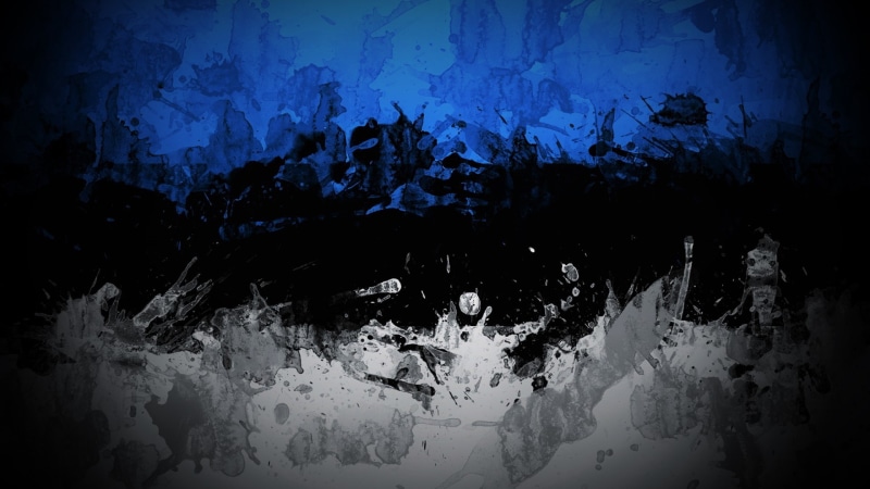 1080P, blue, white, colorful, dark, abstract, black, Estonia