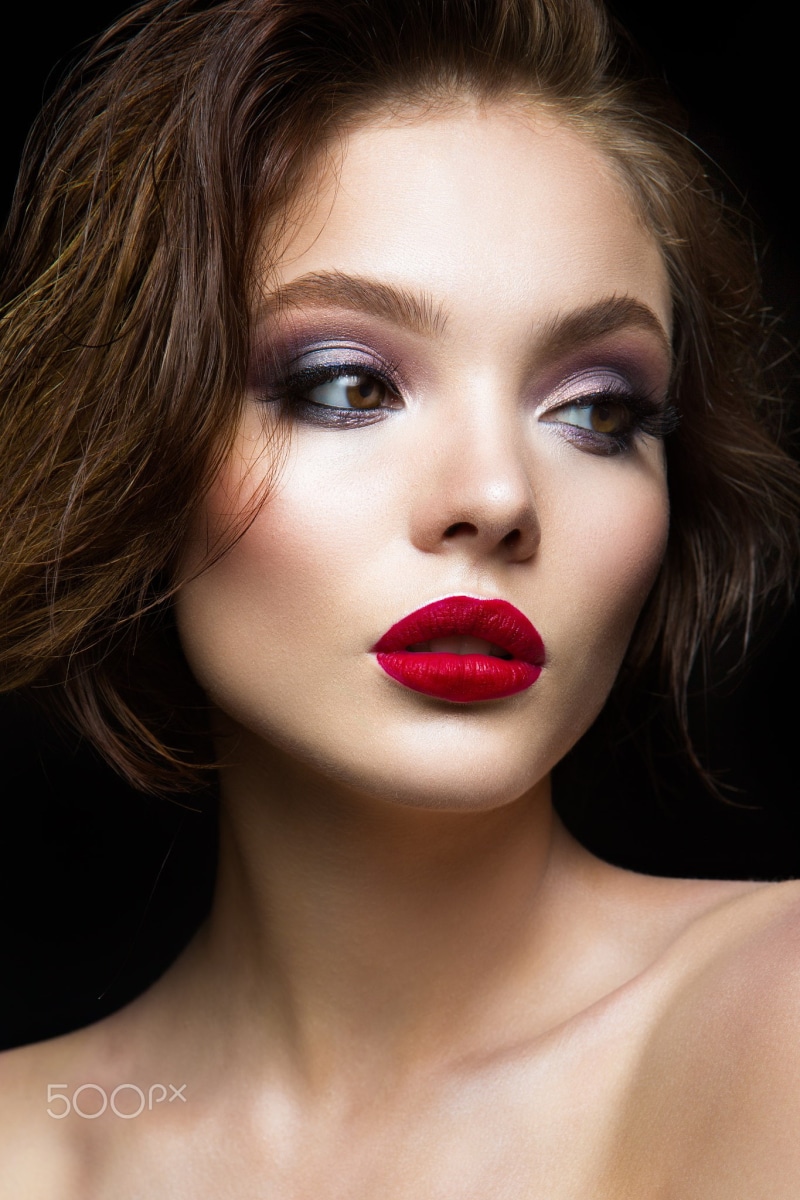 make-up, headshot, human lips, fashion model, human face, hair, eyeshadow, makeup, glamour, fashion, model, human hair, lipstick, human body part, beautiful people