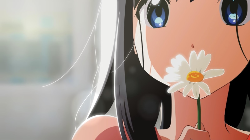 Anime, white color, freshness, plant, tamako market, car, mode of transportation, flowering plant, focus on foreground, motor vehicle, tamako, indoors
