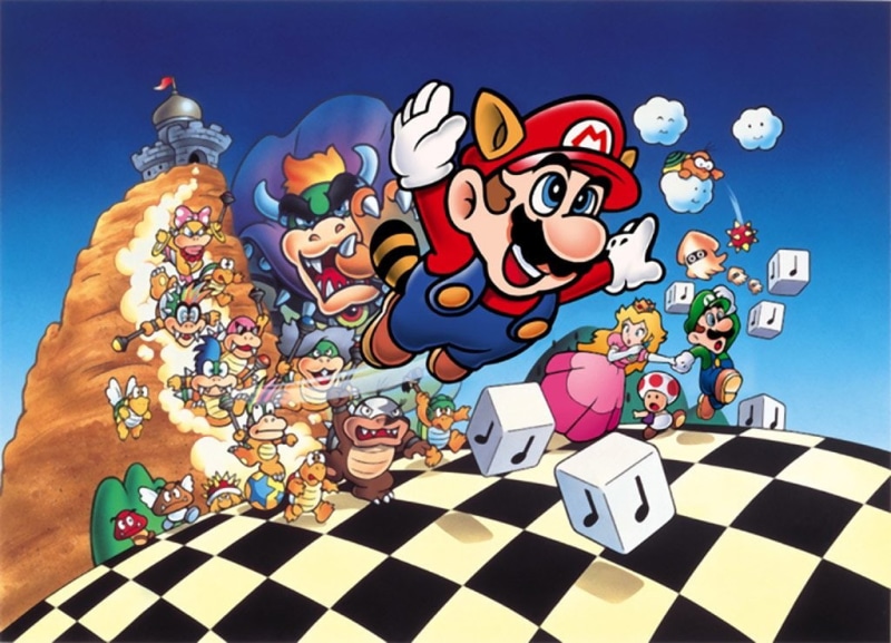 480P, Goomba, Mario, Super Mario Bros. 3, Princess Peach, Luigi