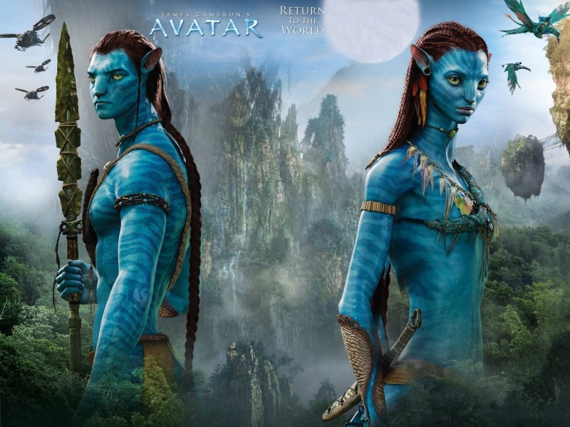 Skin, Blue, 1080P, Movie, James, Cameron, Avatar, poster, s