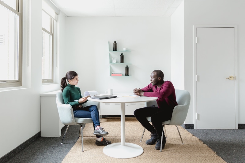 day, Teamwork, two people, daughter, domestic room, females, people, sitting, man, Meetings, meet, casual clothing, Business, Presentation, full length