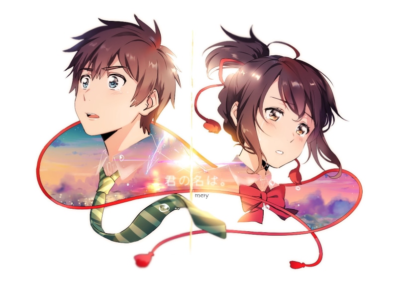 1080P, Your Name., Anime, Mitsuha Miyamizu, Taki Tachibana
