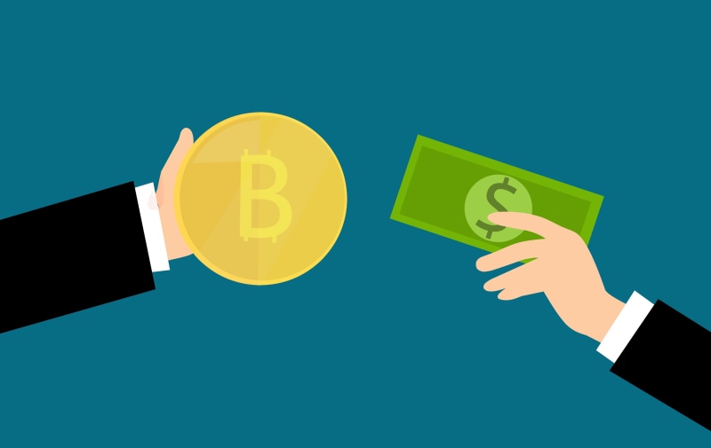 exchanging, coin, men, people, business, online, flat, cash, 4K, hands, international, electronic, yellow, digital, savings, cryptocurrency, payment, finance