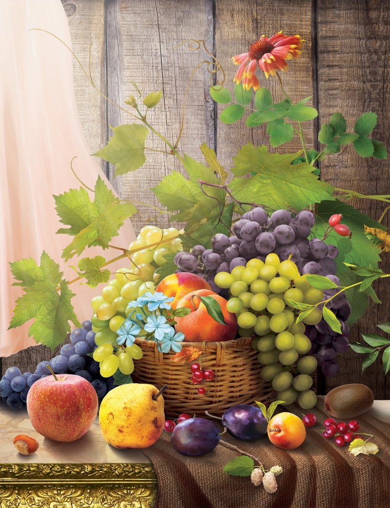 ripe, basket, healthy eating, 2K, day, apple - fruit, fruit, multi colored, painting, vine, plant part, plant, choice, wellbeing, table, grape, food and drink