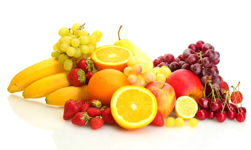 berries, orange, multi Colored, fruit, red, 4K, apples, vegetarian Food, grapefruit, grapes, dieting, juice, variety, no people, yellow, white background