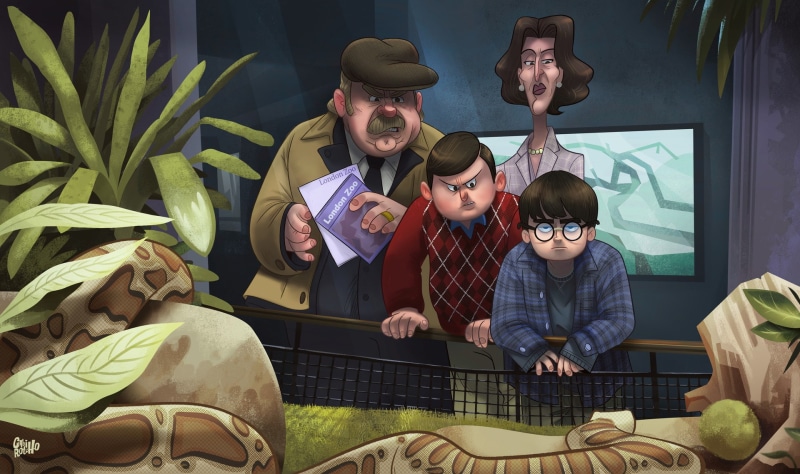Harry Potter and the Philosophers Stone, females, digital art, women, lifestyles, Harry Potter, group of people, Zoo, men, leisure activity, parent, bonding