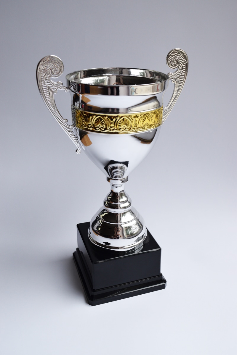 metallic, gold, leadership, cup, achievement, still life, honor, trophy, success, win, gray, no people, competition, goblet, winner, shiny, celebration