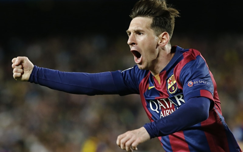 barcelona, celebrating, performer, leo, lionel, messi, 1080P