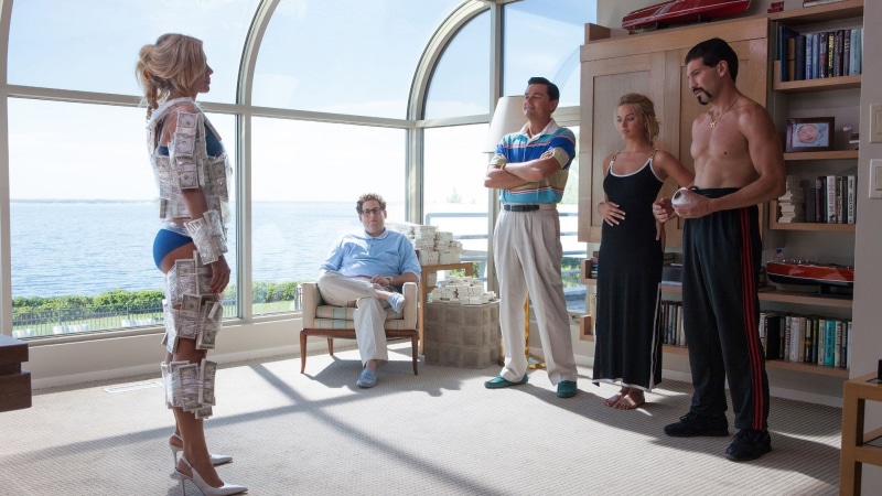 Jordan Belfort, parent, father, males, togetherness, group of people, mother, Movie, standing, Jonah Hill, Naomi Lapaglia, adult, females, mature adult