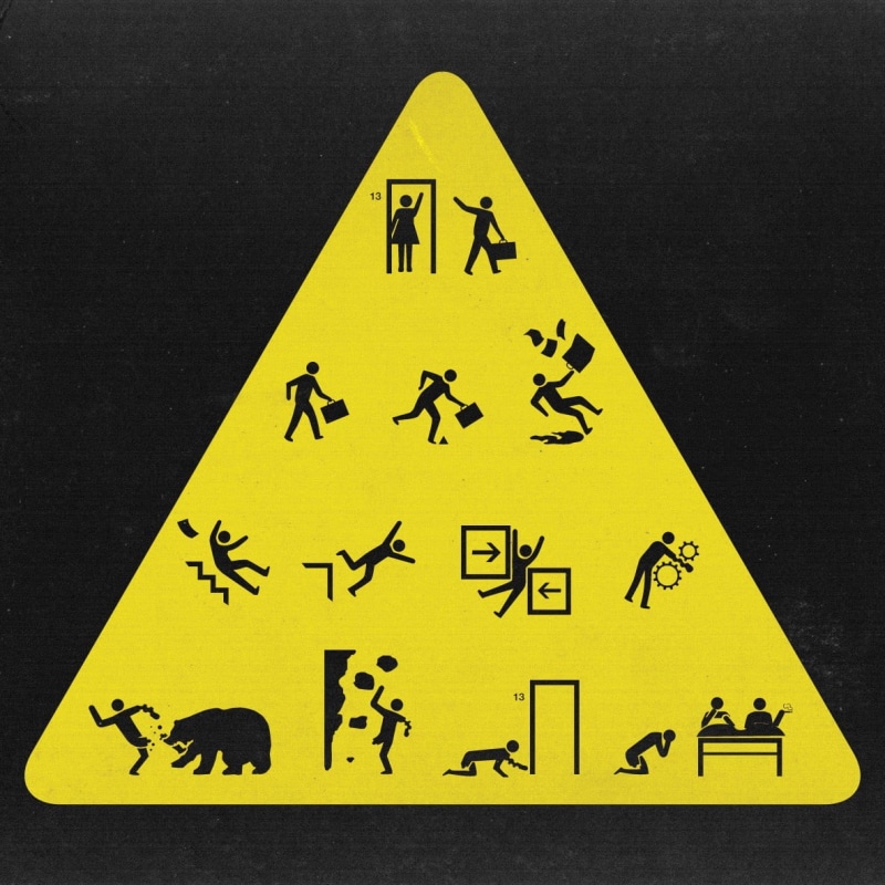 men, signs, safety, dark humor, shape, black color, triangle shape, information sign, clip, close-up, transportation, non-western script, sign, script