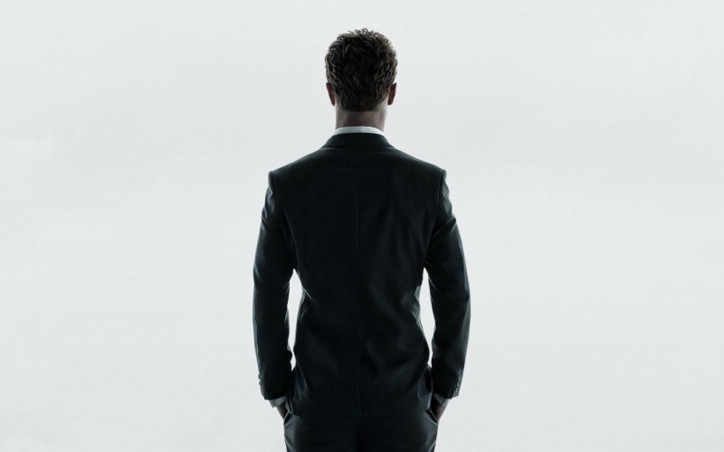 lifestyles, jamie dornan, coat, office Worker, adult, cut Out, christian gray, casual clothing, rear View, white Collar Worker, young Men, looking Away