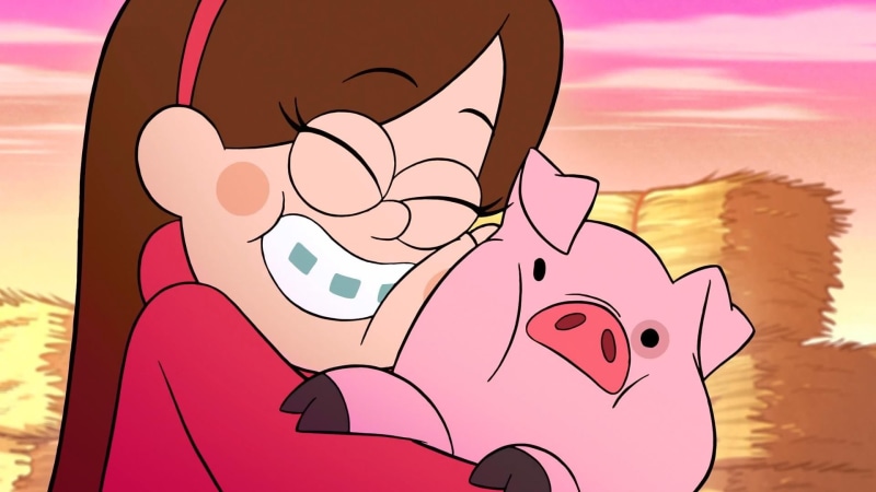 pink color, emotion, painting, people, happiness, art and craft, men, red, lifestyles, 1080P, nature, adult, sky, black, Gravity Falls, child, women, mammal