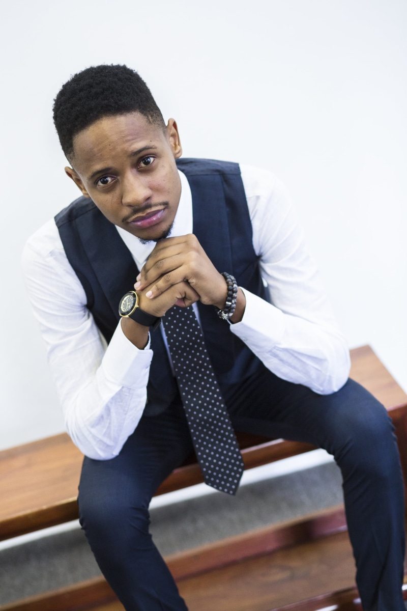 work, suit, front view, lifestyle, professional, male, 5K, three quarter length, modern, young, business, bench, manager, vest, real people, looking at camera