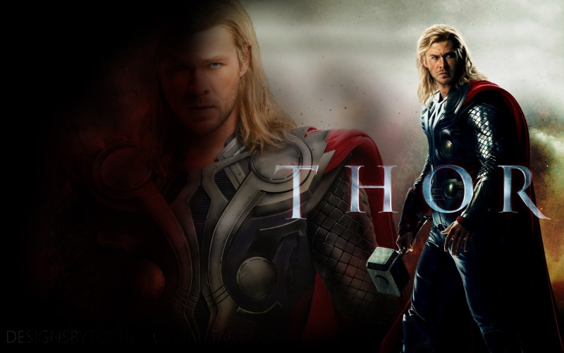 advertisement, thor, movie, hammer, hd, hemsworth, chris, mjolnir, 1080P, movies