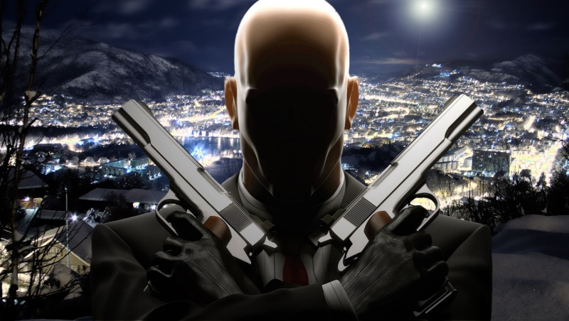 hitman, hd, agent, nature, winter, Agent 47, 1080P, art