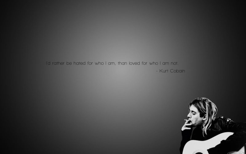 cobain, white, 1080P, grunge, cigarettes, nirvana, black, kurt, smoking, quotes