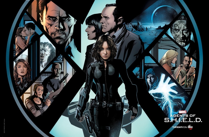 Marvel Comics, s, looking at camera, adult, TV, e, marvel, portrait, human representation, S.H.I.E.L.D., young women, casual clothing, young men, standing
