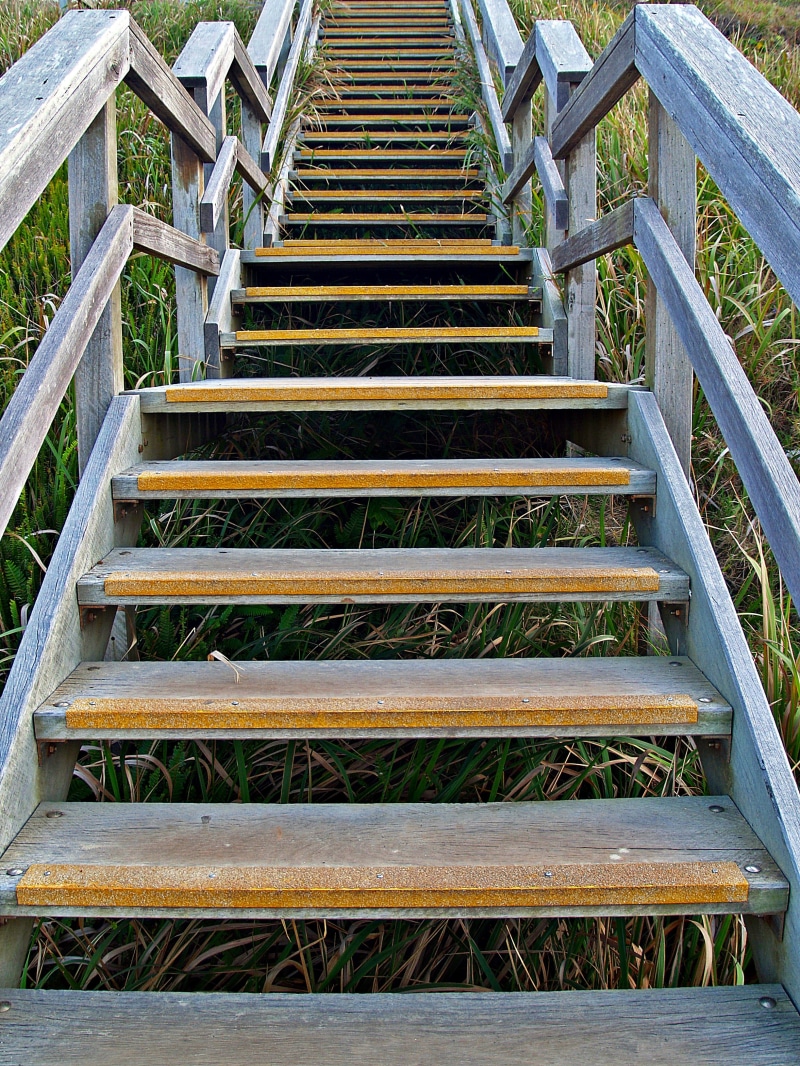 pattern, railing, old, foot, walkway, no people, architecture, built structure, steps and staircases, wood - material, nature, the way forward, rising