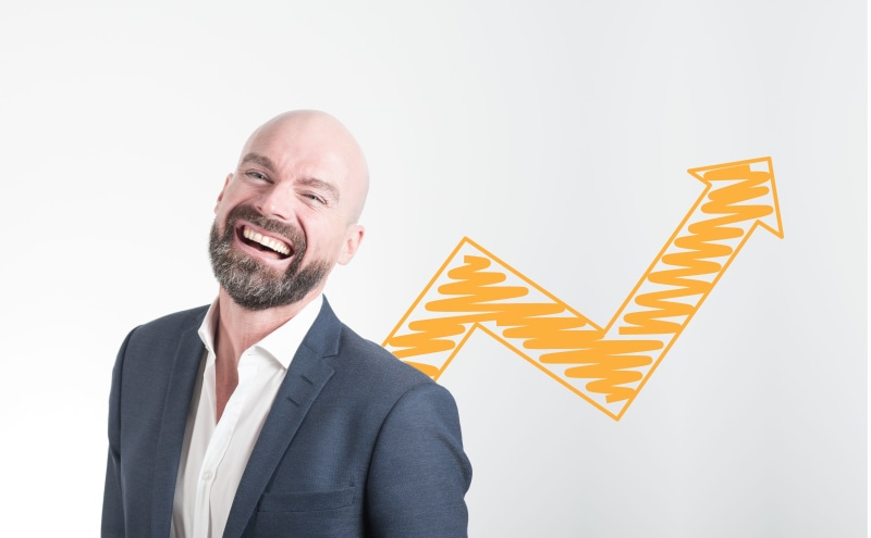 making money, adult, entrepreneurship, positive emotion, growth, confident, manager, smiling, leadership, confidence, beard, entrepreneur, excitement, success