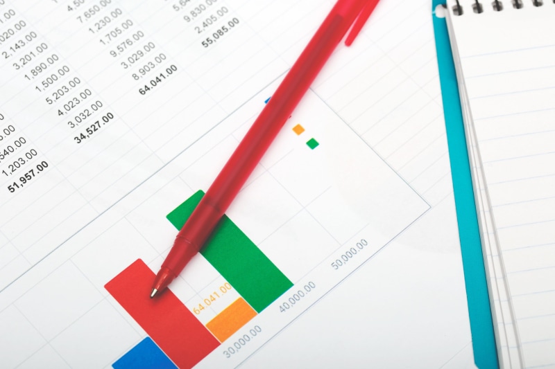 Finance, tracking, Bank, making money, calculating, number, red, close-up, budget, text, success, Professional, Business, arrow symbol, Office, sign, communication