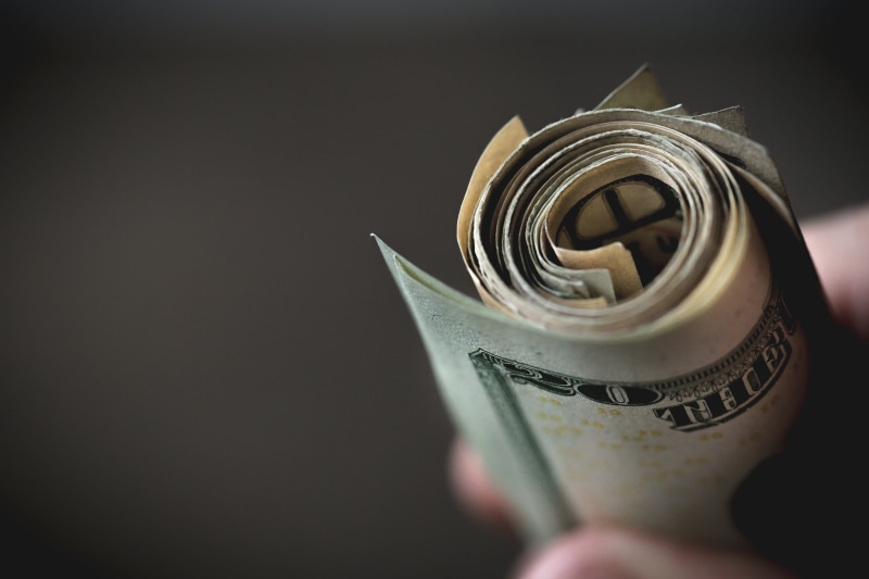 holding, human body part, paper currency, Around the World, finger, close-up, unrecognizable person, human finger, hand, Wallet, body part, black background