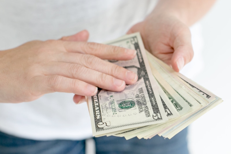photo, human hand, holding, buying, human body part, Money, finance, counting, hand, one person, Bank, paper currency, 4K, Cash, investment, business