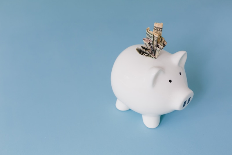 studio shot, blue, bank account, making money, Cash, copy space, coin bank, colored background, single object, representation, currency, savings, coin