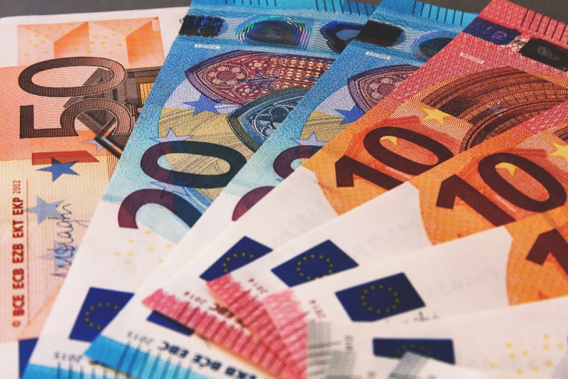 number, currency, multi colored, finance, close-up, savings, still life, Cash, 4K, pattern, backgrounds, corporate business, notes, Euros, money, economy